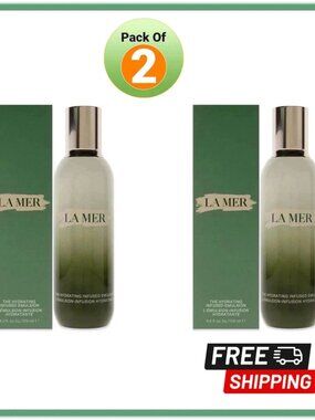 (2X) LA MER The Hydrating Infused Emulsion - 4.2fl. oz / 125ml -New Brand Sealed